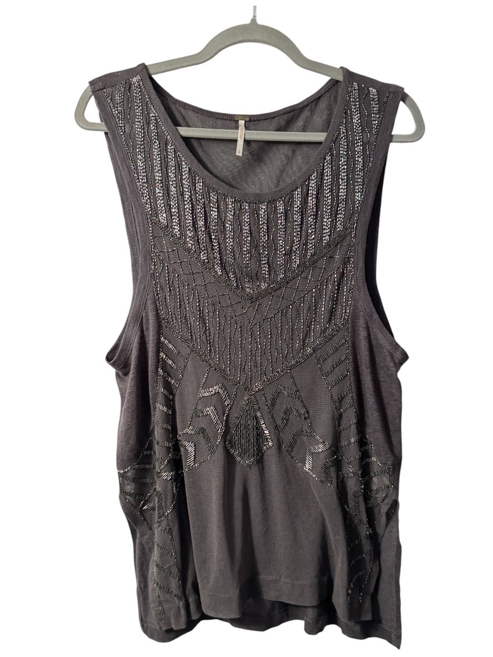 Free People Beaded Tank Top